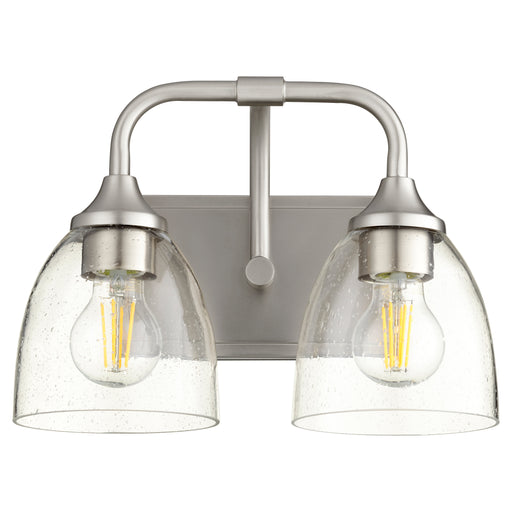Quorum Home Quorum - 5059-2-265 - Two Light Vanity - Satin Nickel w/ Clear/Seeded