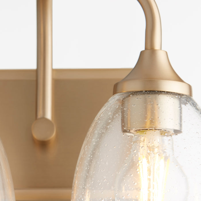 Quorum Home Quorum - 5059-2-280 - Two Light Vanity - Aged Brass w/ Clear/Seeded