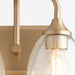 Quorum Home Quorum - 5059-2-280 - Two Light Vanity - Aged Brass w/ Clear/Seeded