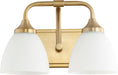 Quorum Home Quorum - 5059-2-80 - Two Light Vanity - Aged Brass