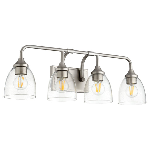 Quorum Home Quorum - 5059-4-265 - Four Light Vanity - Satin Nickel w/ Clear/Seeded