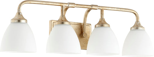 Quorum Home Quorum - 5059-4-60 - Four Light Vanity - Aged Silver Leaf