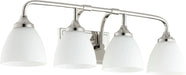 Quorum Home Quorum - 5059-4-62 - Four Light Vanity - Polished Nickel