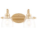 Quorum Home Quorum - 5060-2-280 - Two Light Vanity - Aged Brass