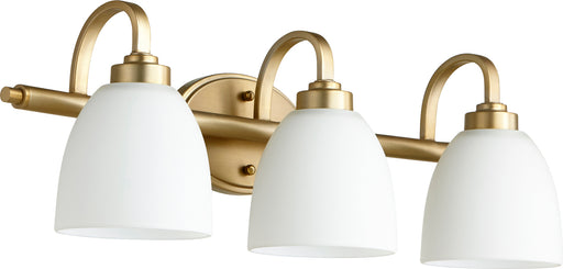 Quorum Home Quorum - 5060-3-180 - Three Light Vanity - Aged Brass