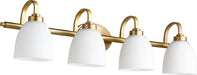 Quorum Home Quorum - 5060-4-180 - Four Light Vanity - Aged Brass