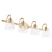 Quorum Home Quorum - 5060-4-280 - Four Light Vanity - Aged Brass
