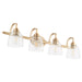 Quorum Home Quorum - 5060-4-280 - Four Light Vanity - Aged Brass