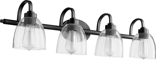 Quorum Home Quorum - 5060-4-69 - Four Light Vanity - Textured Black w/ Clear/Seeded
