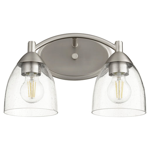 Quorum Home Quorum - 5069-2-265 - Two Light Vanity - Satin Nickel w/ Clear/Seeded