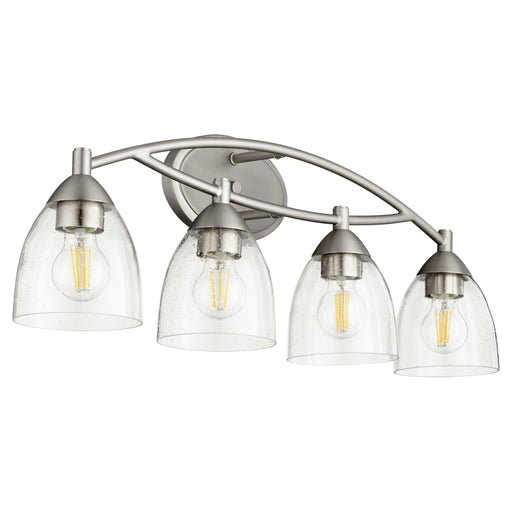 Quorum Home Quorum - 5069-4-265 - Four Light Vanity - Satin Nickel w/ Clear/Seeded