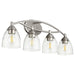 Quorum Home Quorum - 5069-4-265 - Four Light Vanity - Satin Nickel w/ Clear/Seeded