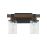 Quorum Home Quorum - 5089-2-69 - Two Light Vanity - Textured Black Walnut