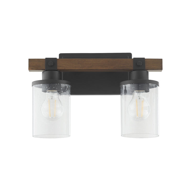 Quorum Home Quorum - 5089-2-69 - Two Light Vanity - Textured Black Walnut