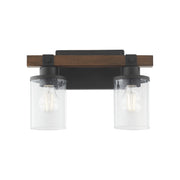 Quorum Home Quorum - 5089-2-69 - Two Light Vanity - Textured Black Walnut