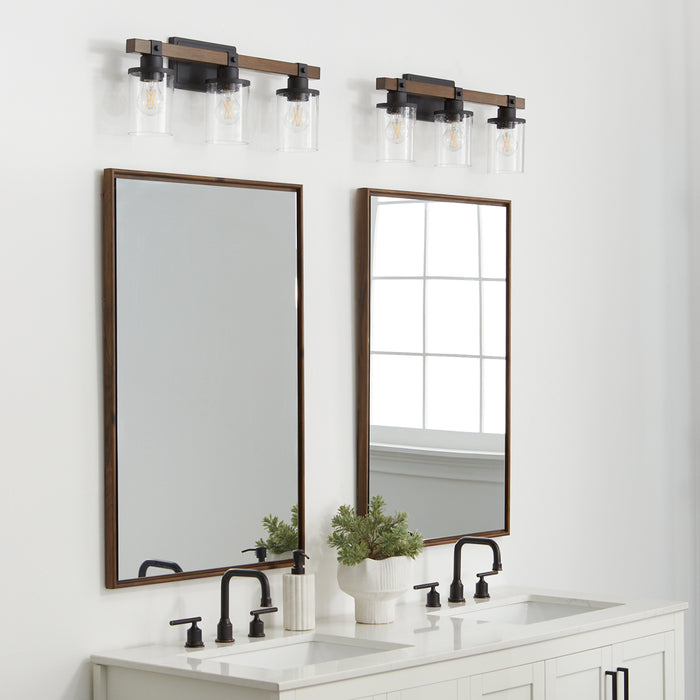 Quorum Home Quorum - 5089-3-69 - Three Light Vanity - Textured Black Walnut
