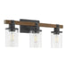 Quorum Home Quorum - 5089-3-69 - Three Light Vanity - Textured Black Walnut