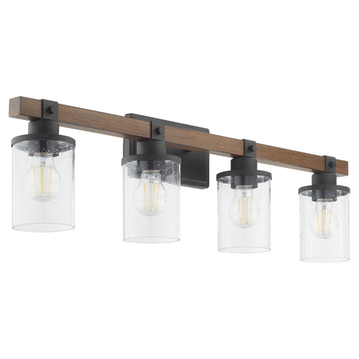 Quorum Home Quorum - 5089-4-69 - Four Light Vanity - Textured Black Walnut