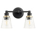 Quorum Home Quorum - 509-2-69 - Two Light Wall Mount - Textured Black