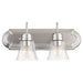 Quorum Home Quorum - 5094-2-265 - Two Light Vanity - Satin Nickel w/ Clear/Seeded