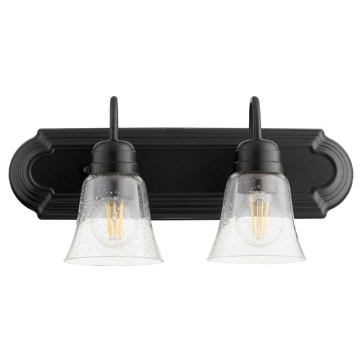 Quorum Home Quorum - 5094-2-269 - Two Light Vanity - Textured Black w/ Clear/Seeded