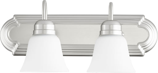 Quorum Home Quorum - 5094-2-65 - Two Light Vanity - Satin Nickel w/ Satin Opal