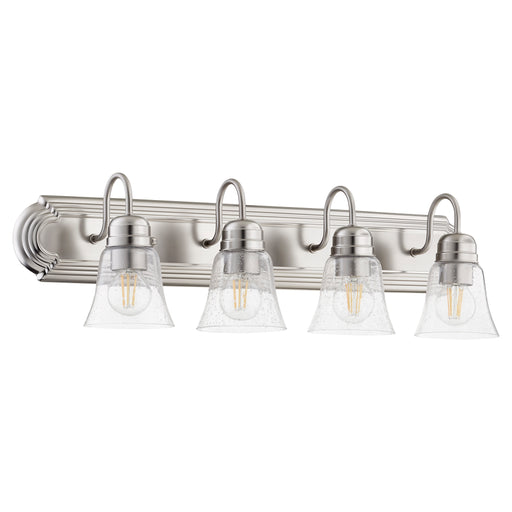 Quorum Home Quorum - 5094-4-265 - Four Light Vanity - Satin Nickel w/ Clear/Seeded