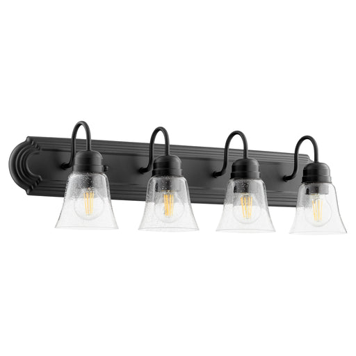 Quorum Home Quorum - 5094-4-269 - Four Light Vanity - Textured Black w/ Clear/Seeded