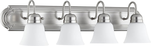 Quorum Home Quorum - 5094-4-65 - Four Light Vanity - Satin Nickel w/ Satin Opal