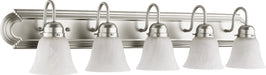 Quorum Home Quorum - 5094-5-165 - Five Light Vanity - Satin Nickel