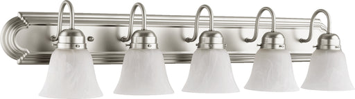 Quorum Home Quorum - 5094-5-165 - Five Light Vanity - Satin Nickel
