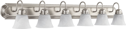 Quorum Home Quorum - 5094-6-165 - Six Light Vanity - Satin Nickel