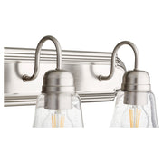 Quorum Home Quorum - 5094-6-265 - Six Light Vanity - Satin Nickel w/ Clear/Seeded
