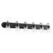 Quorum Home Quorum - 5094-6-269 - Six Light Vanity - Textured Black w/ Clear/Seeded