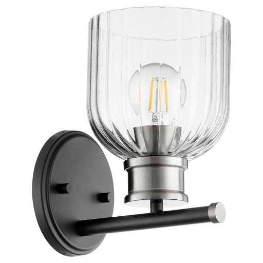 Quorum Home Quorum - 510-1-6965 - One Light Wall Mount - Textured Black w/ Satin Nickel