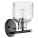 Quorum Home Quorum - 510-1-6965 - One Light Wall Mount - Textured Black w/ Satin Nickel