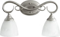Quorum Home Quorum - 5108-2-64 - Two Light Vanity - Classic Nickel