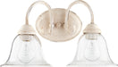 Quorum Home Quorum - 5110-2-170 - Two Light Vanity - Persian White w/ Clear/Seeded