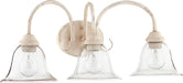Quorum Home Quorum - 5110-3-170 - Three Light Vanity - Persian White w/ Clear/Seeded