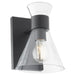 Quorum Home Quorum - 5119-1-259 - One Light Wall Mount - Matte Black w/ Clear Glass