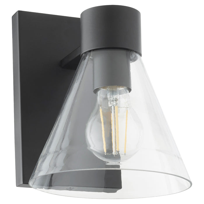 Quorum Home Quorum - 5119-1-259 - One Light Wall Mount - Matte Black w/ Clear Glass
