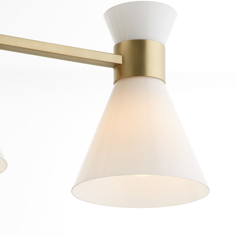 Quorum Home Quorum - 5119-1-80 - One Light Wall Mount - Aged Brass w/ Gloss Opal