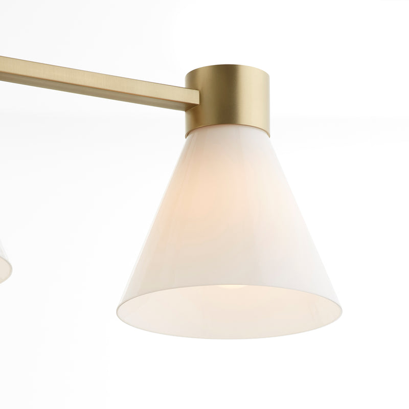Quorum Home Quorum - 5119-1-80 - One Light Wall Mount - Aged Brass w/ Gloss Opal