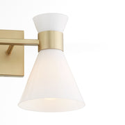 Quorum Home Quorum - 5119-2-80 - Two Light Vanity - Aged Brass w/ Gloss Opal