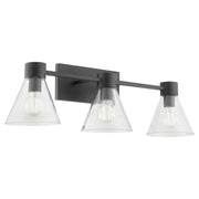 Quorum Home Quorum - 5119-3-259 - Three Light Vanity - Matte Black w/ Clear Glass