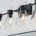 Quorum Home Quorum - 5119-4-259 - Four Light Vanity - Matte Black w/ Clear Glass