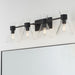Quorum Home Quorum - 5119-4-259 - Four Light Vanity - Matte Black w/ Clear Glass