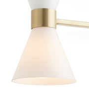 Quorum Home Quorum - 5119-4-80 - Four Light Vanity - Aged Brass w/ Gloss Opal