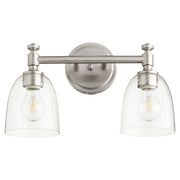 Quorum Home Quorum - 5122-2-265 - Two Light Vanity - Satin Nickel w/ Clear/Seeded
