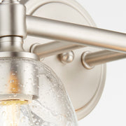 Quorum Home Quorum - 5122-2-265 - Two Light Vanity - Satin Nickel w/ Clear/Seeded